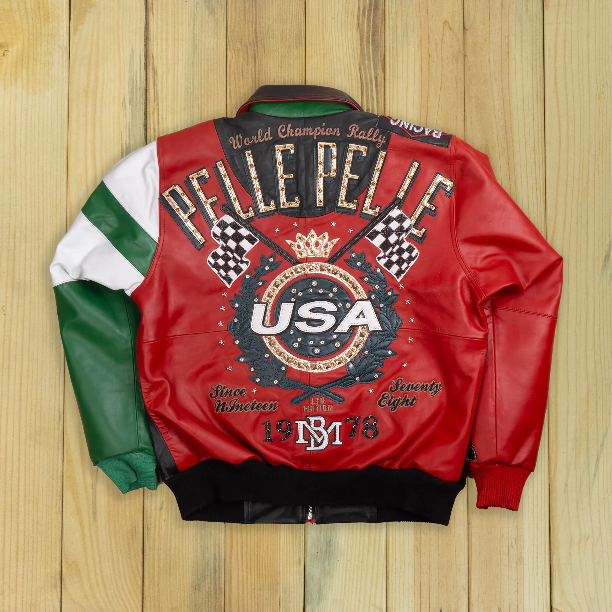 Alternative view of Daytona Special Jacket - Cabernet / Black / Jet Green