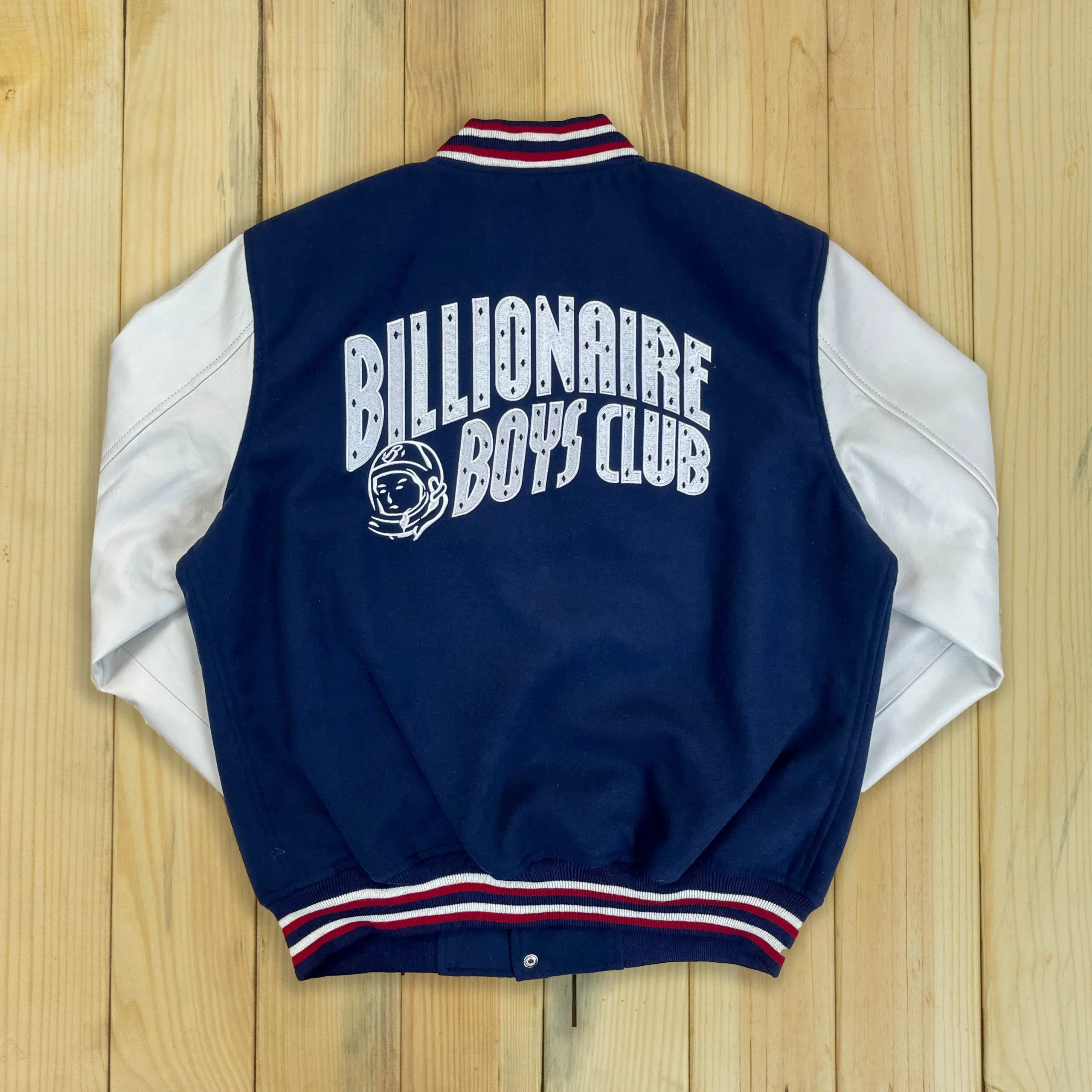 Alternative view of Billionaire Boys Club Astro Blue & White Varsity Jacket