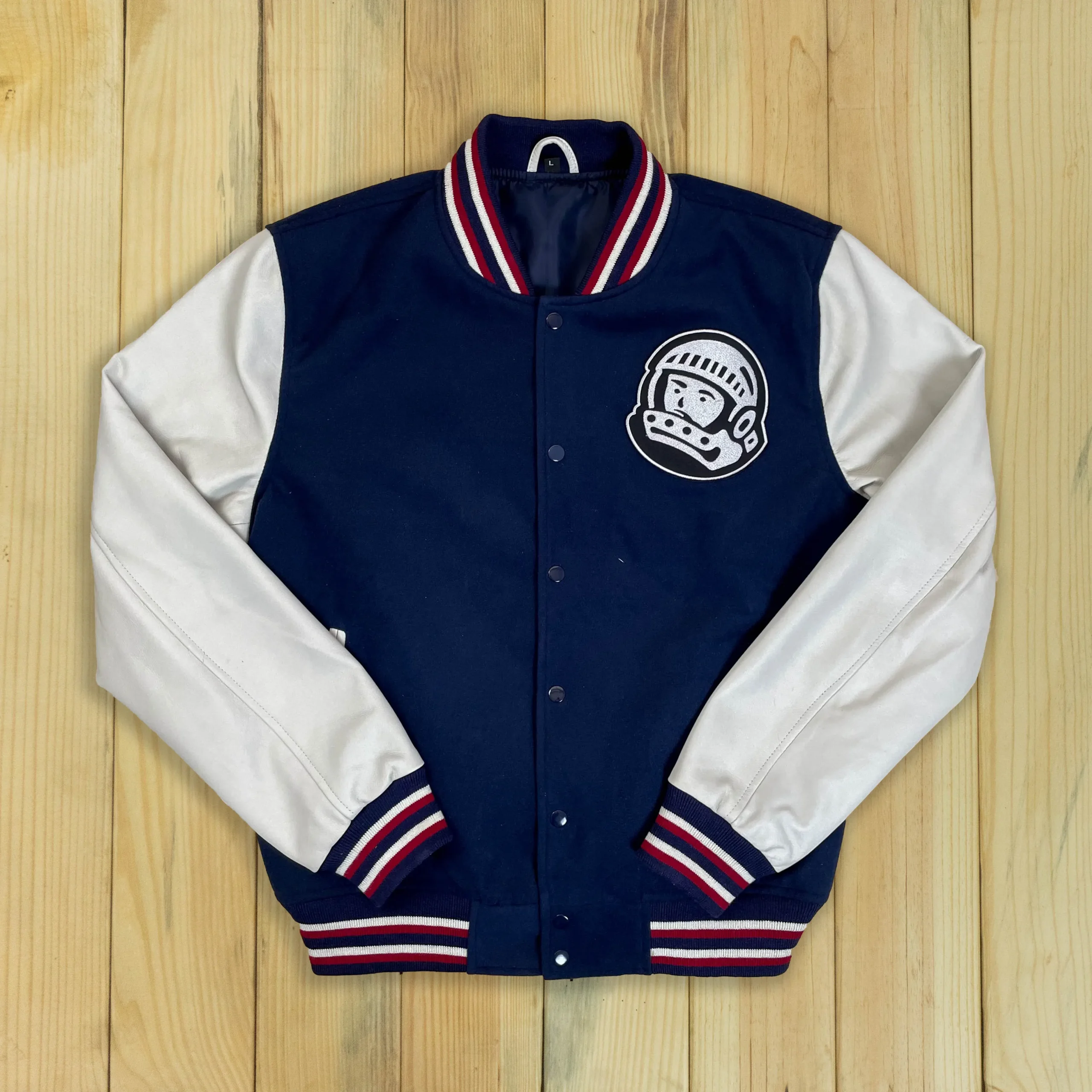 Billionaire Boys Club Astro Blue & White Varsity Jacket