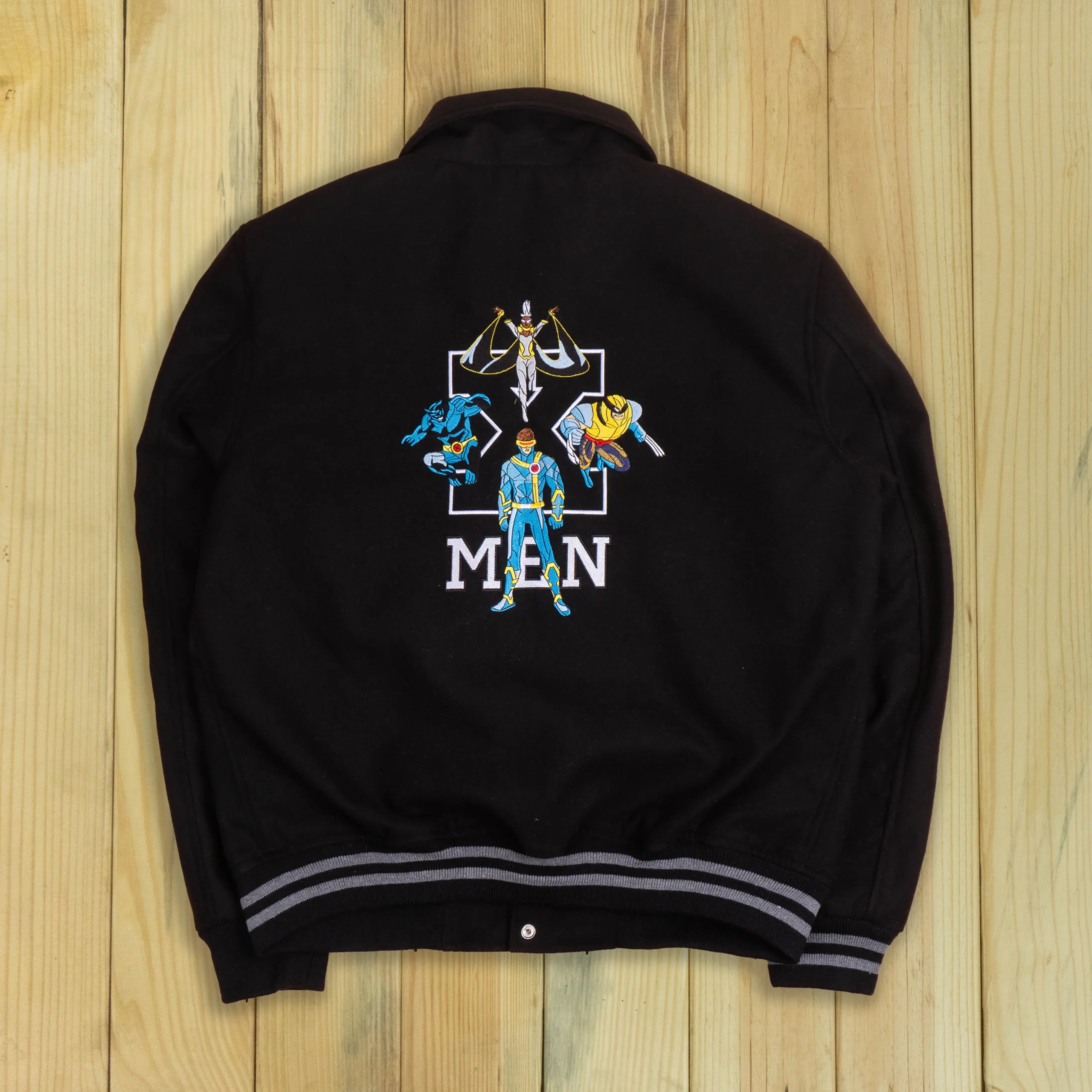 Alternative view of Kith X Marvel X-Men Wool Black Varsity Jacket