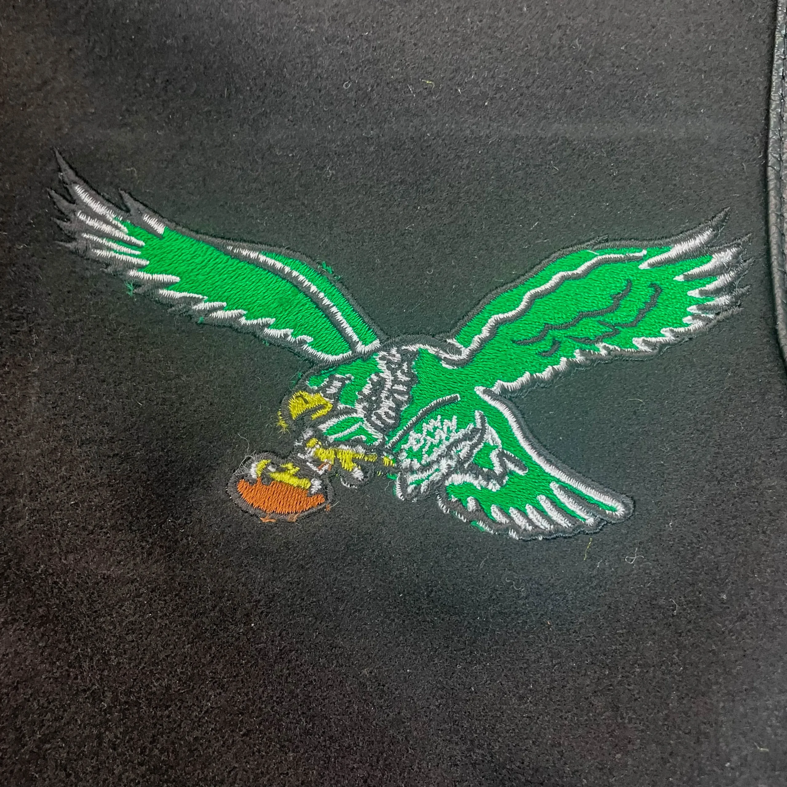 Philadelphia Eagles Black Walk The Tunnel Wool Varsity Jacket - Image 5