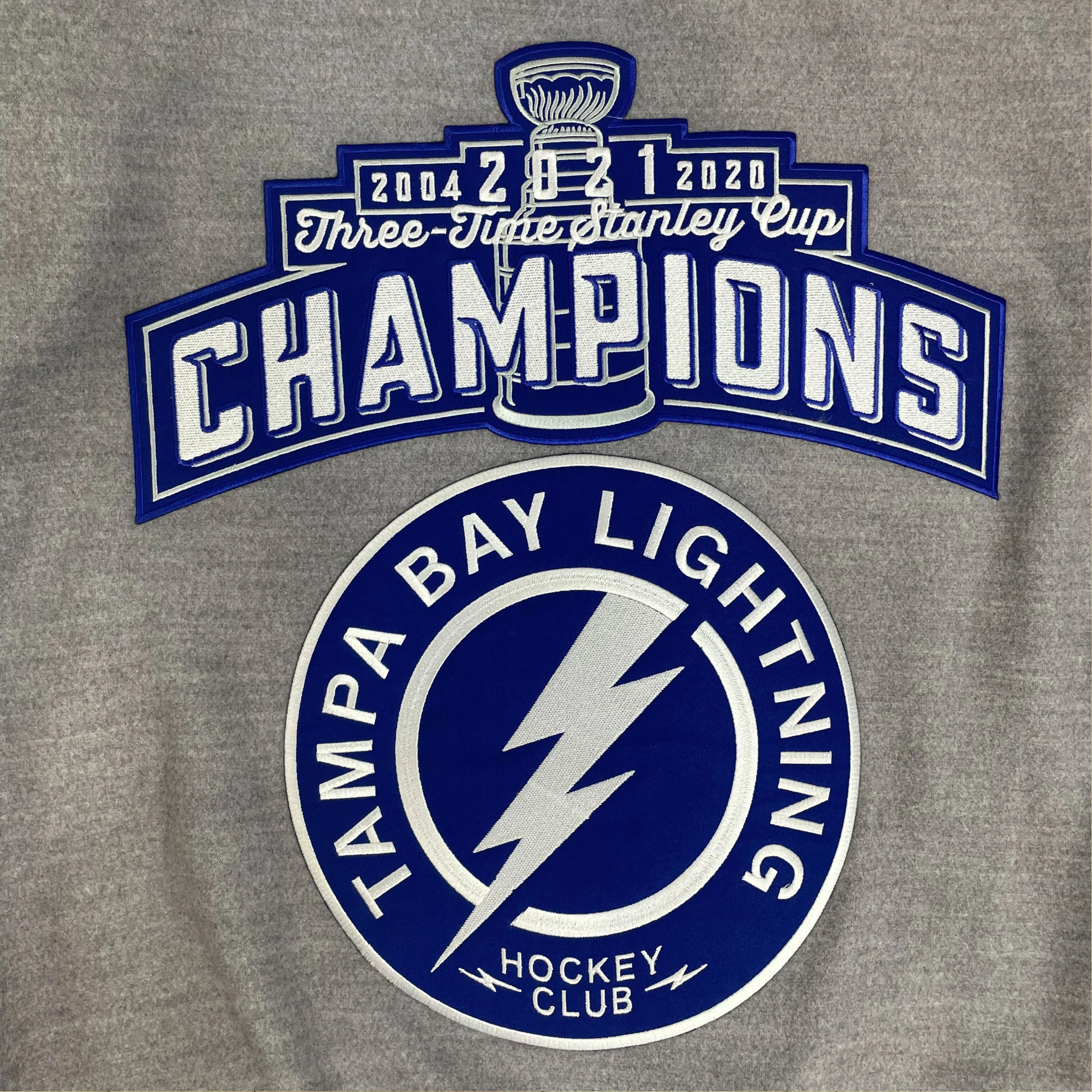 Tampa Bay Lightning 3 Time Stanley Cup Champions Polyester Varsity Jacket - Image 6