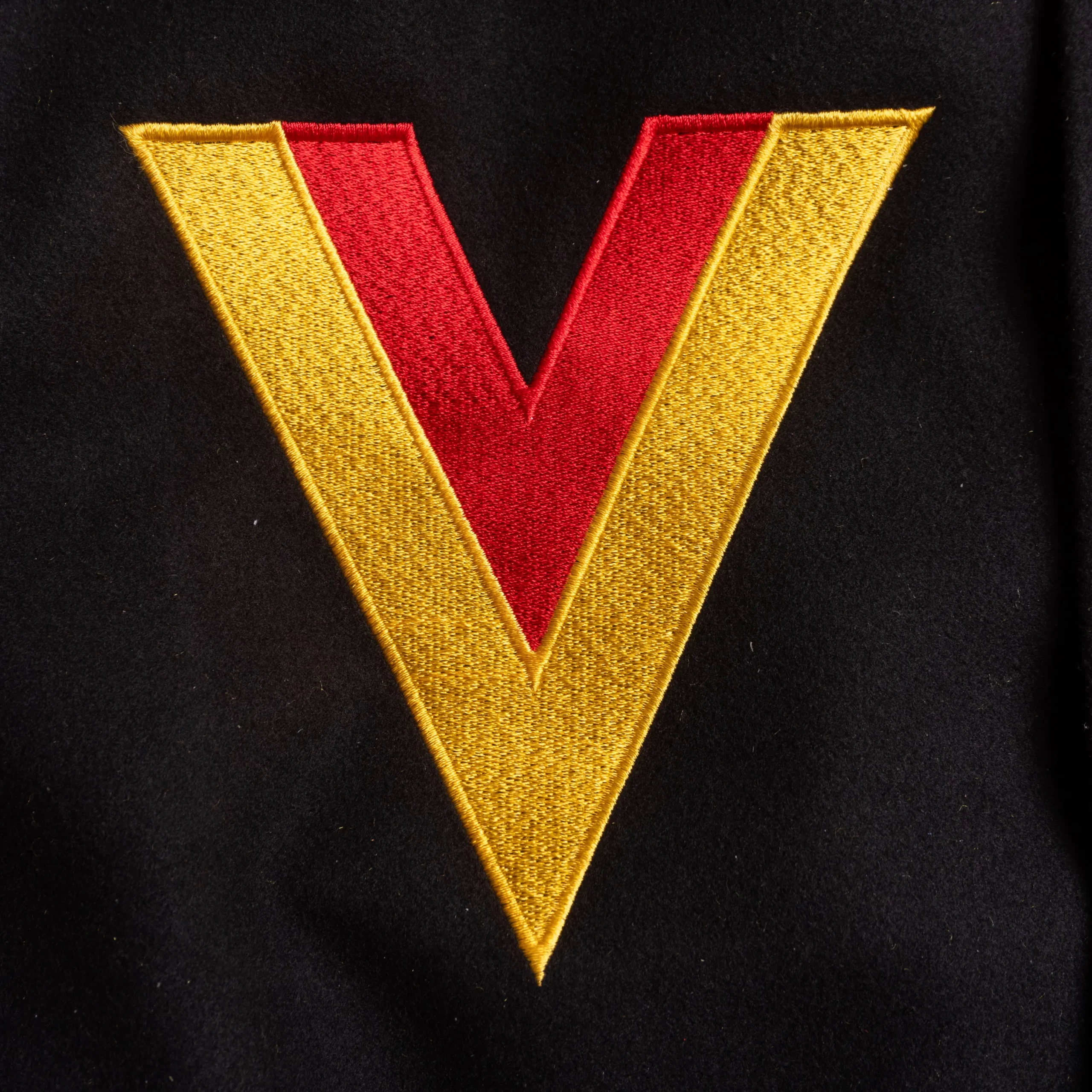 Vancouver Canucks Letterman Full-Snap Black Wool & Leather Varsity Jacket - Image 7