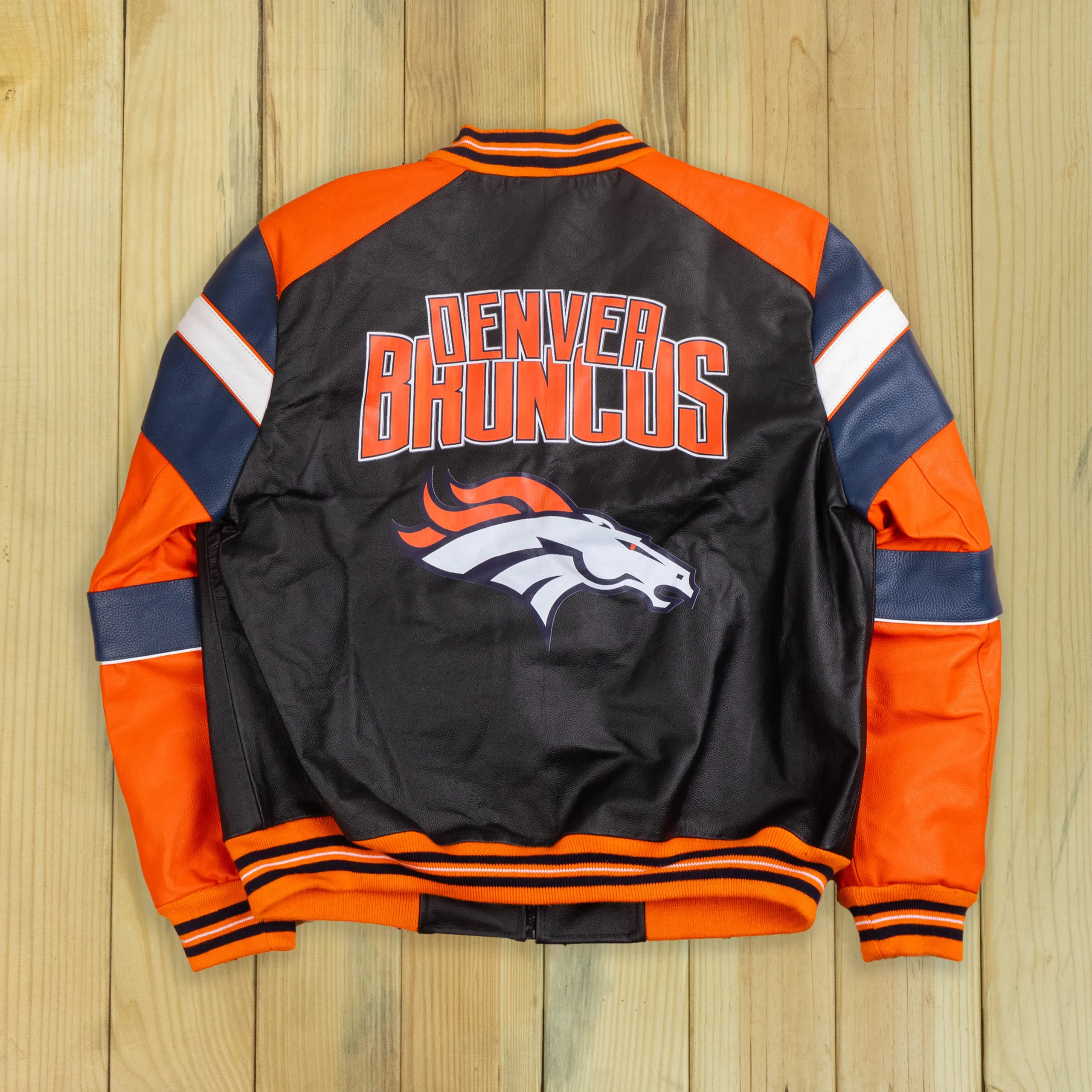 Alternative view of Denver Broncos G-III Full-Zip Leather Jacket