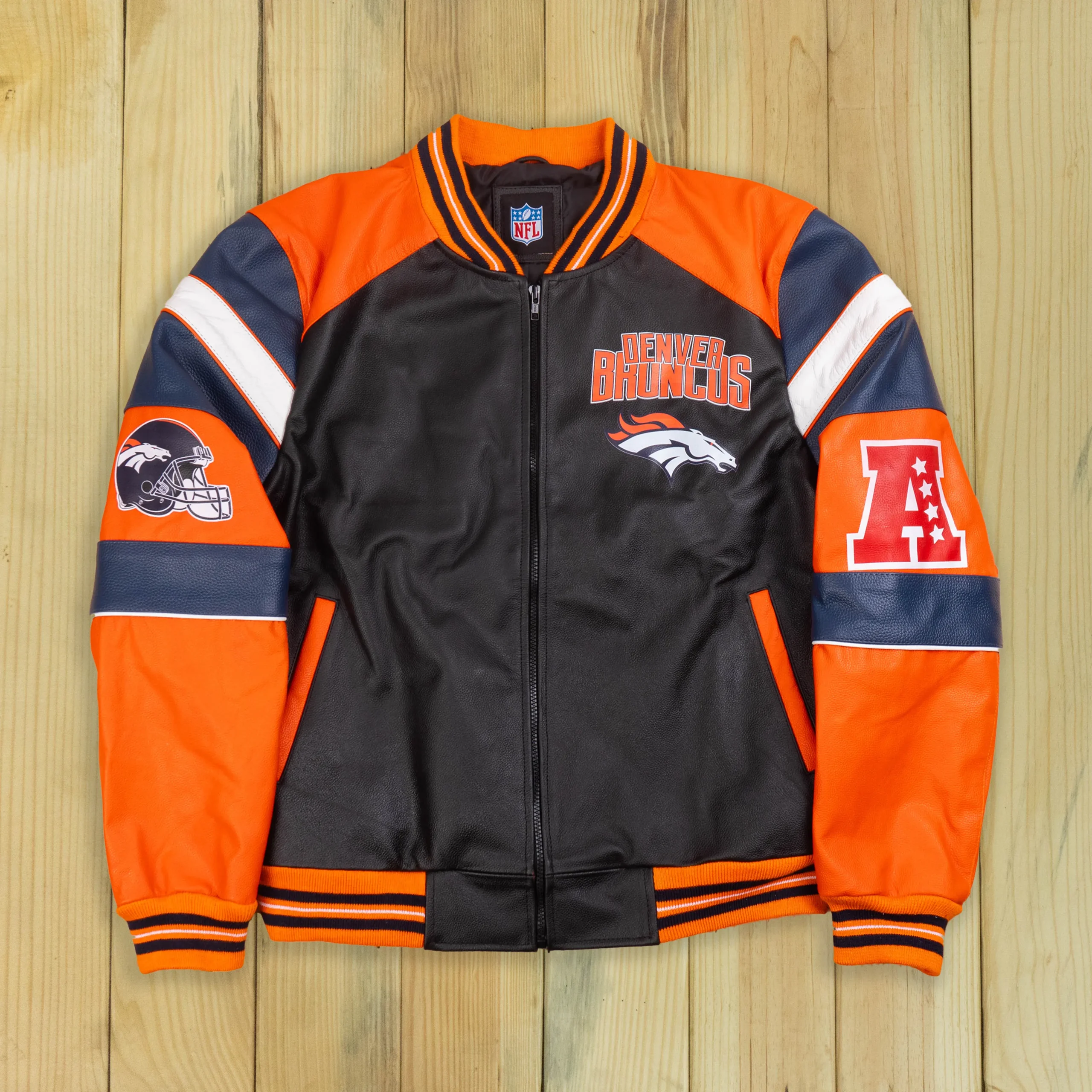 Denver Broncos G-III Full-Zip Leather Jacket